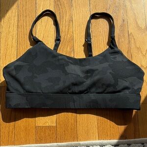 Black Camouflage Sports Bra